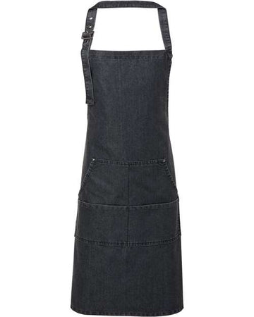 Artisan Collection by Reprime Jeans Stitch Denim Bib Apron RP126