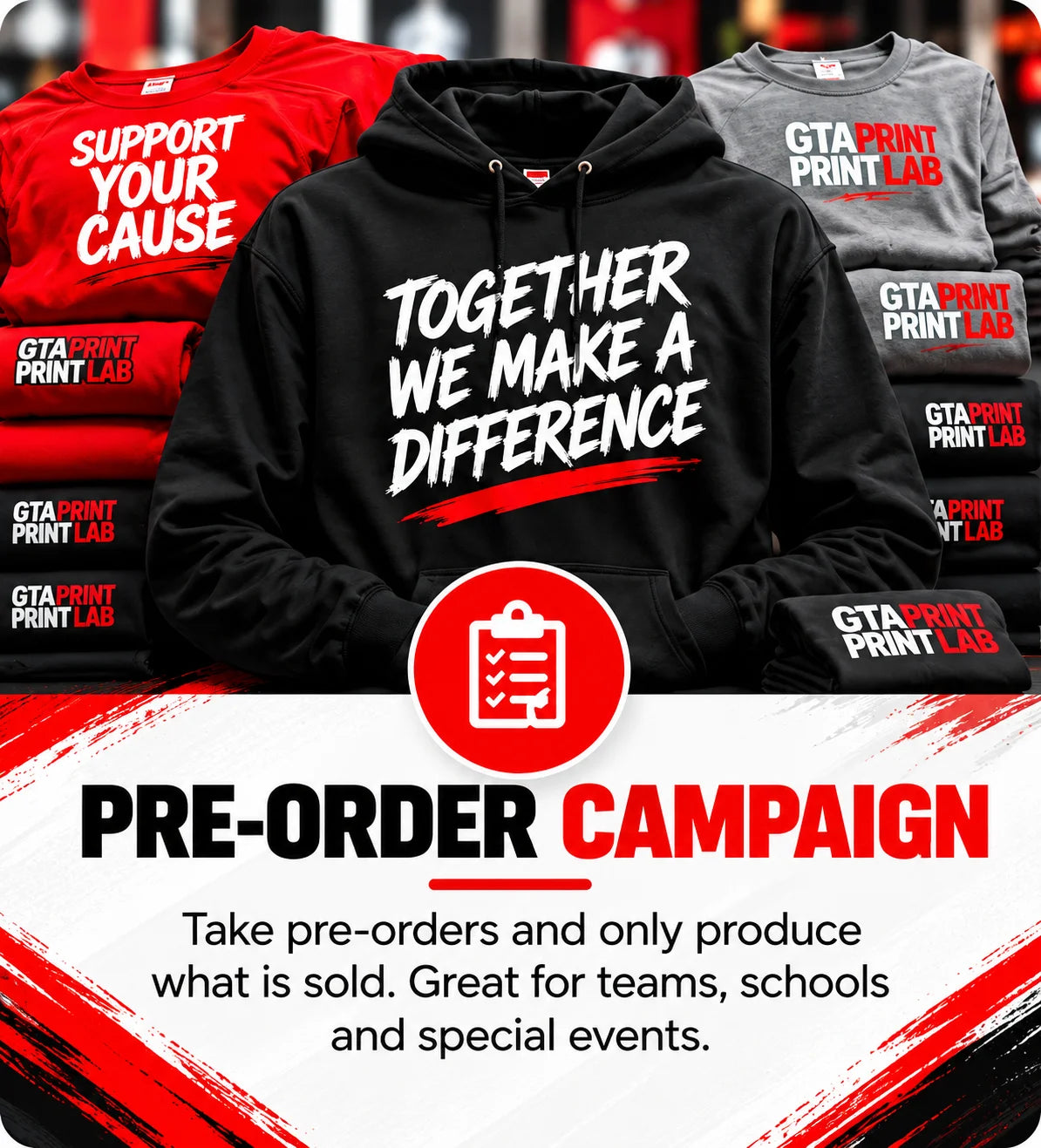 Pre-order hoodie design