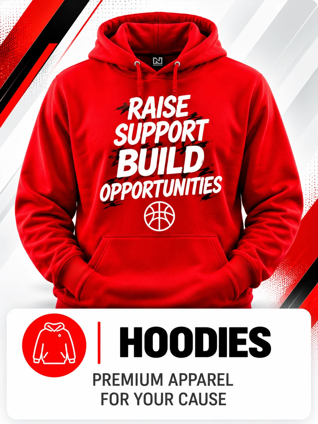 Hoodies: premium apparel for your cause
