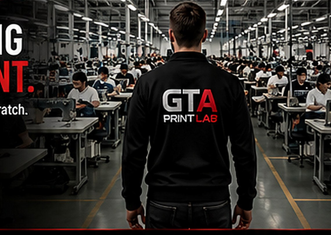 Garment factory production floor