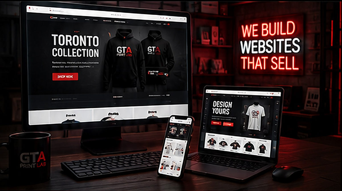 Devices showing an e-commerce store
