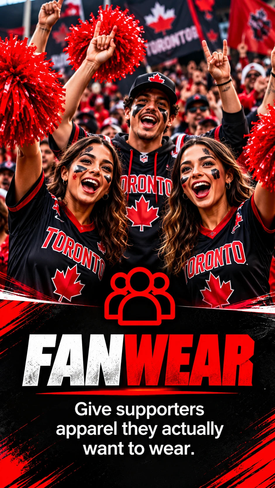 Fanwear — Give supporters apparel they actually want to wear.