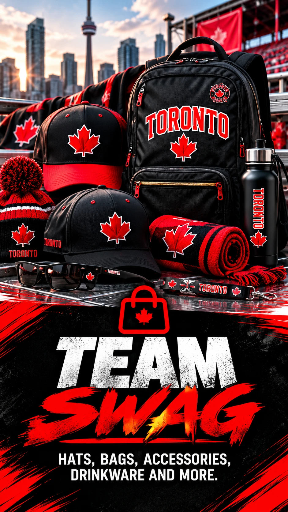 Team Swag — Hats, bags, accessories, drinkware and more.