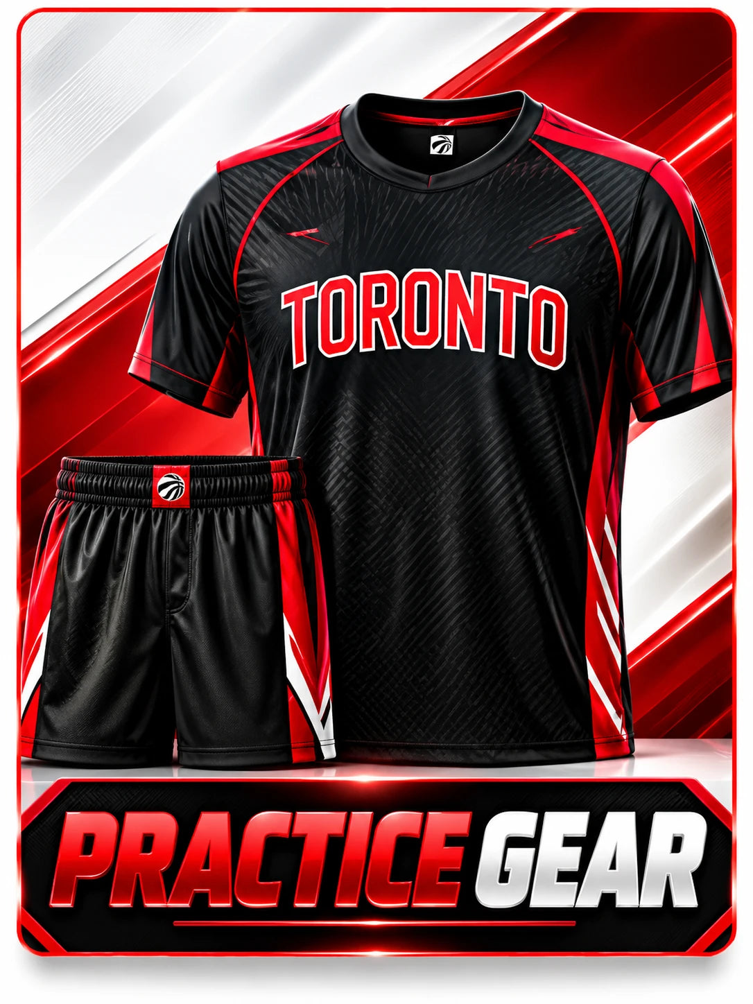 Practice gear: training shirt and shorts