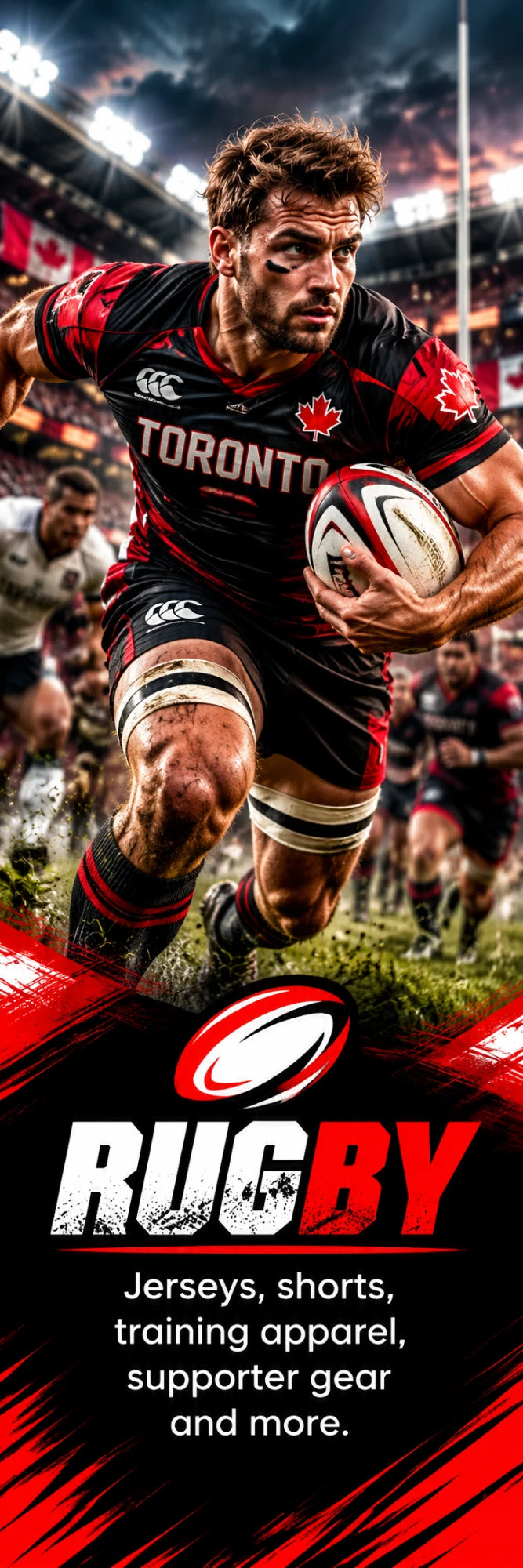 Rugby — Jerseys, shorts, training apparel, supporter gear and more.