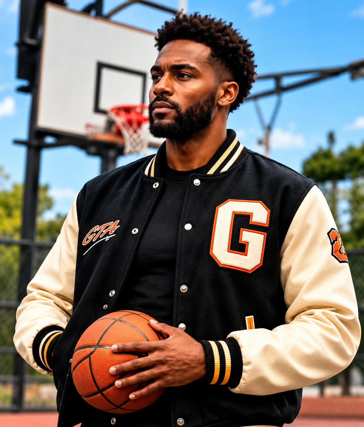 Sports team varsity jacket