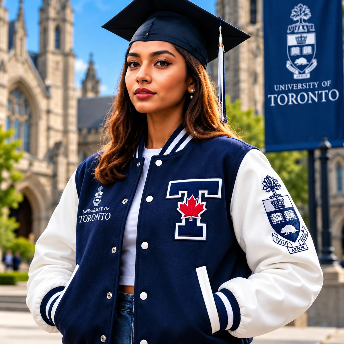 University varsity jacket