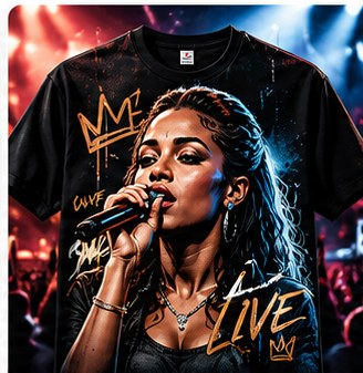 Photo graphic concert tee