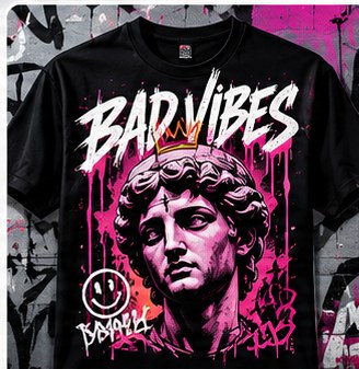 Streetwear style graphic tee