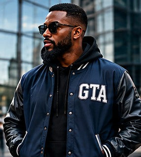 Branded company varsity jacket